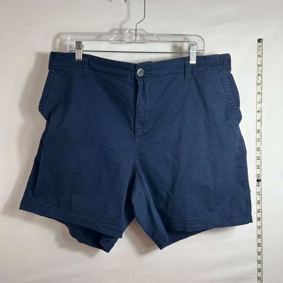 Old Navy Everyday Easy Chino high-waisted navy 5" inseam shorts XL - Picture 1 of 5